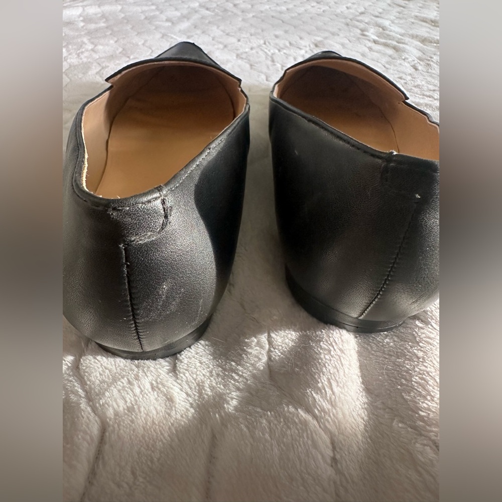 Nine West Black Pointed-Toe Slip On Flats Sz 9 - Picture 5 of 7